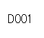 �ı���: D001